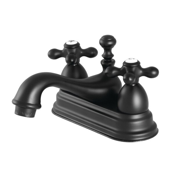 KS3600AX 4" Centerset Bathroom Faucet, Matte Black
